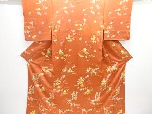 玩具模様付け下げ小紋着物